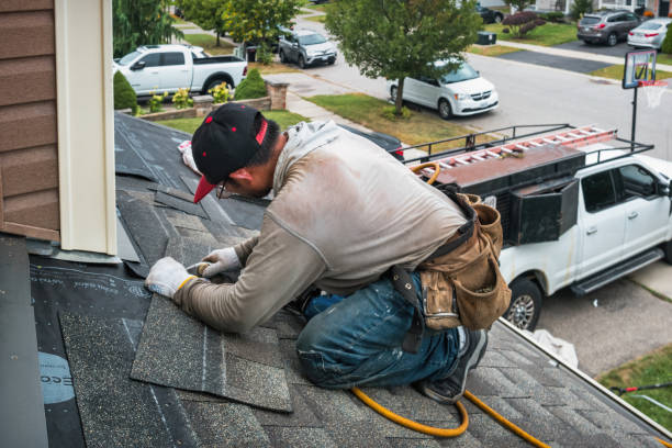 Professional Roof Installation technician working in Gorham, ME